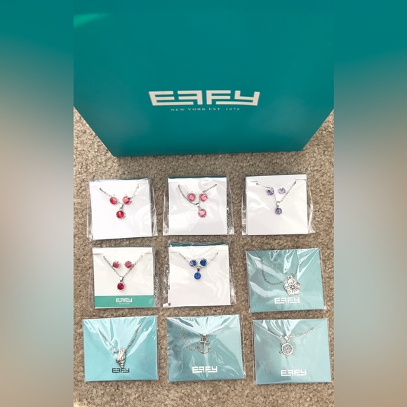 New Effy earrings and necklaces with Effy bag - Picture 1 of 4